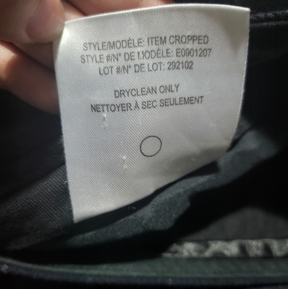 Theory De Modele Cropped Blue Plaid Pants size 8 - Picture 5 of 6